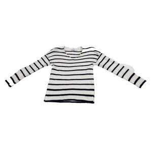 Vineyard Vines Sweater Womens Size Small Blue White 100% Cashmere V Neck Top